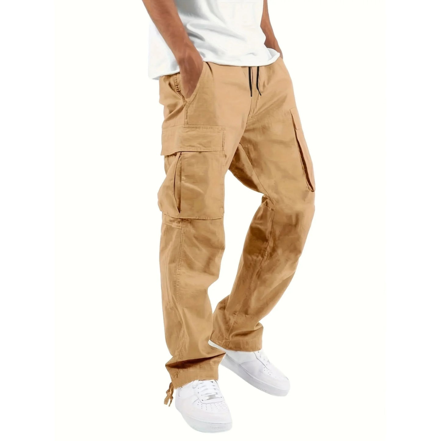 Lance Men's Pants – Wide Straight Cut Cargo Pants, Comfortable & Trendy