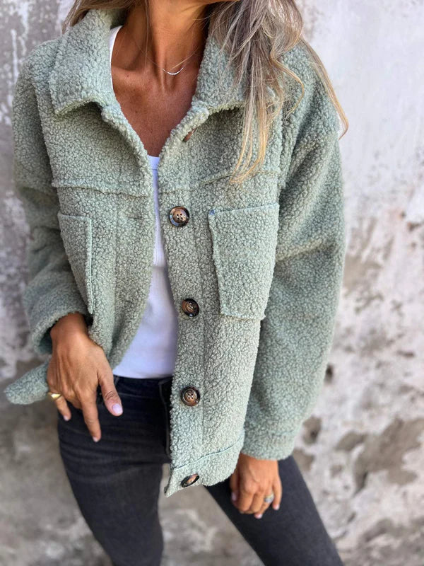 Amayah Veste Teddy – Effet Polaire, Confort et Style pour un Look Tendance