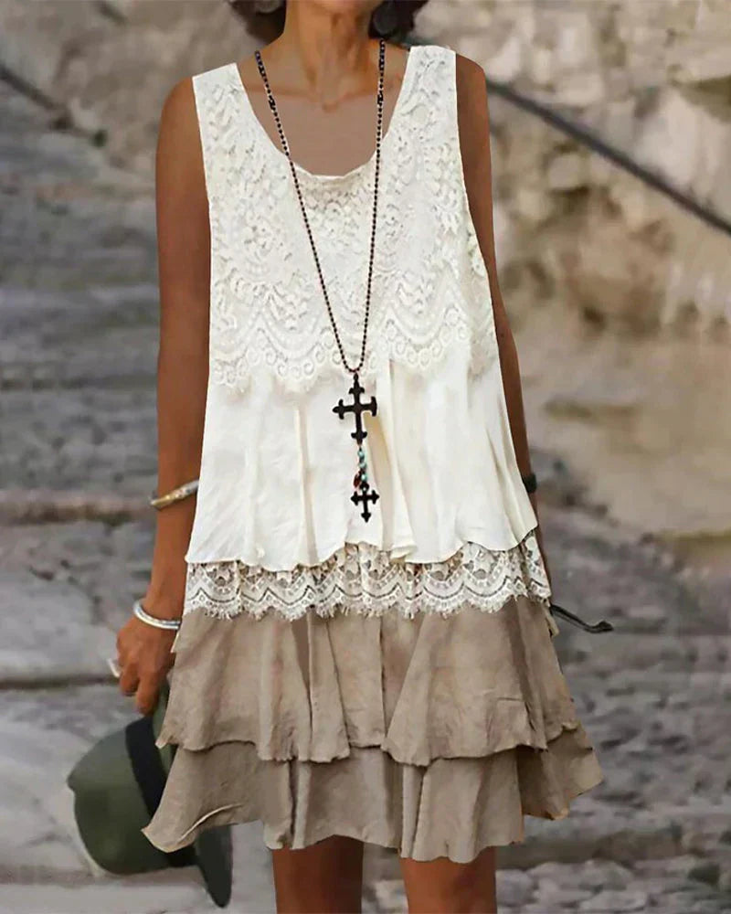 Lili Lace Dress for Women – Sleeveless, Vintage & Modern Style for Elegant Summer