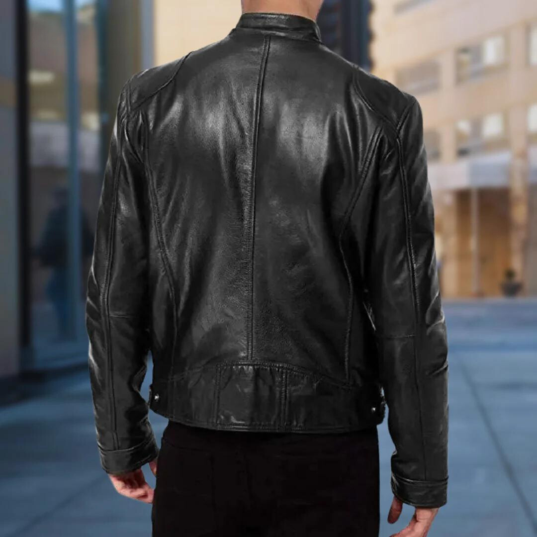 David Homme Leather Jacket – Elegant & Durable Blouson with Modern and Comfortable Style