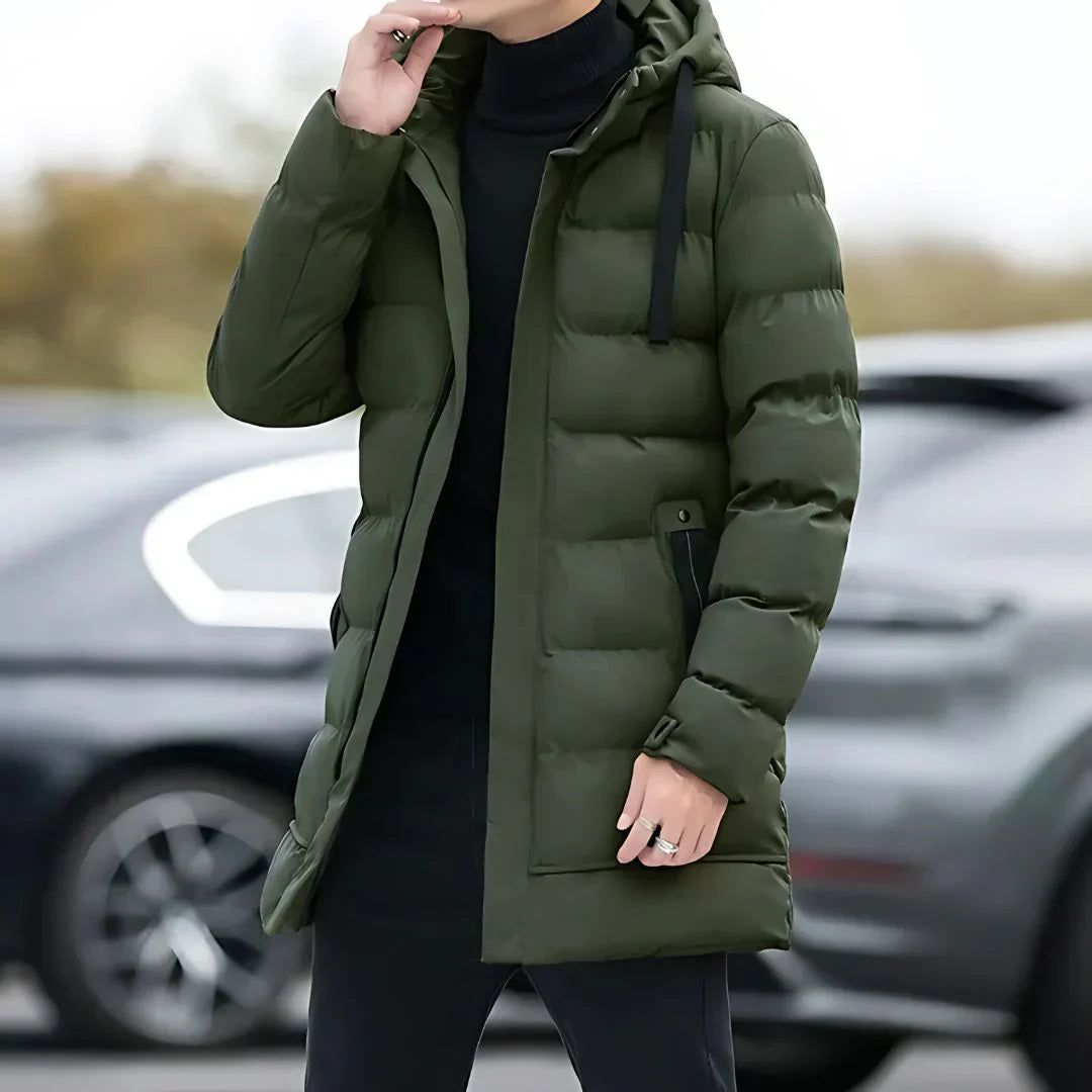 Ryle Men's Jacket – Insulated Winter Coat with Hood, Warm Lining & Modern Design