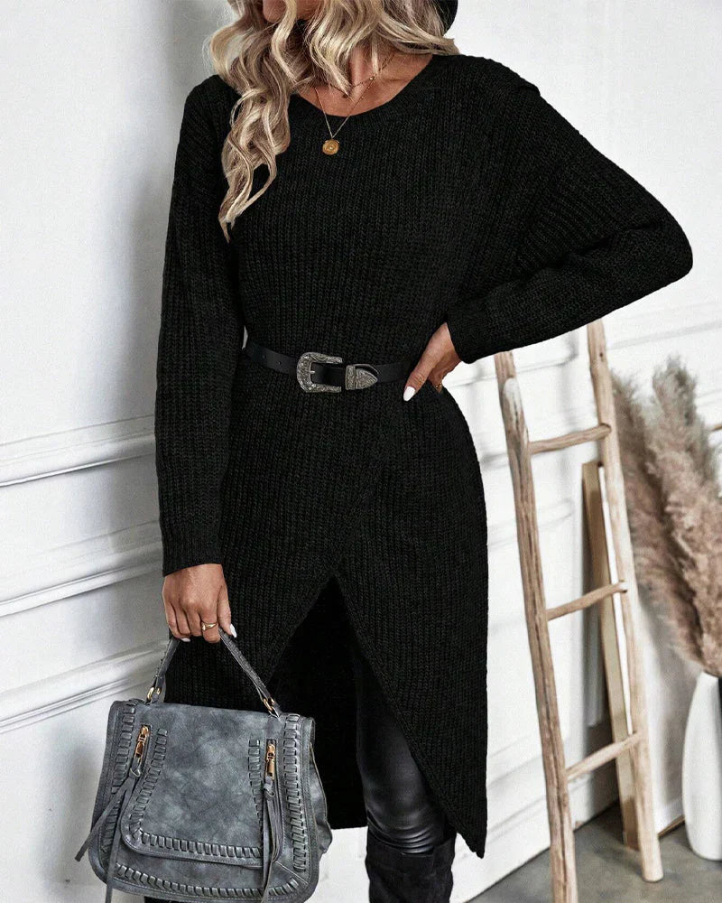 Sylvia Pull Femme – Long Pull Élégant & Confortable au Style Intemporel pour l’Hiver