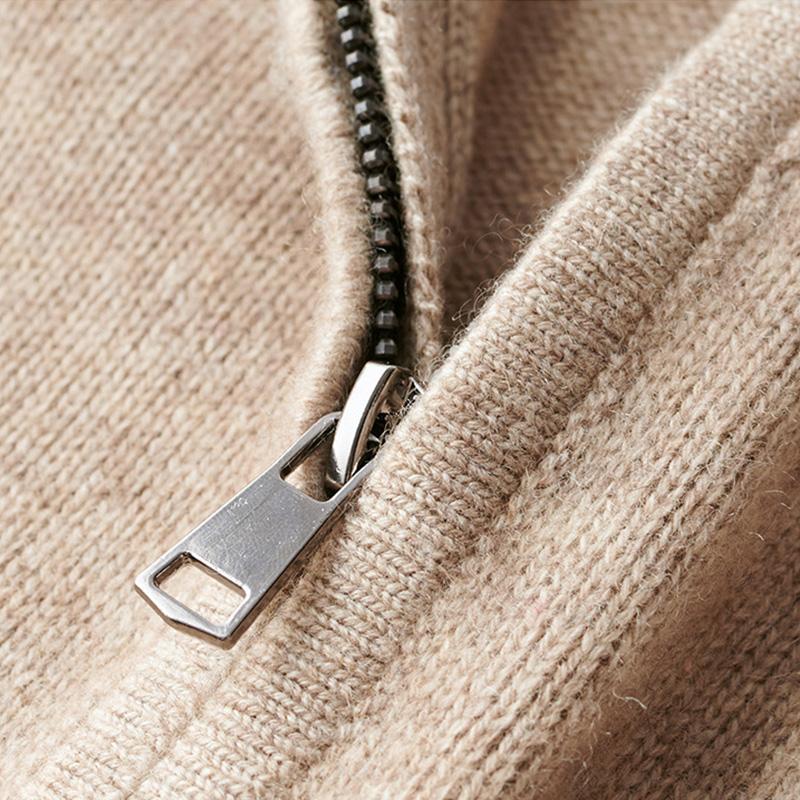 Noah Men's Zip Neck Sweater – Modern Style, Breathable Comfort & Durable Cotton Polyester