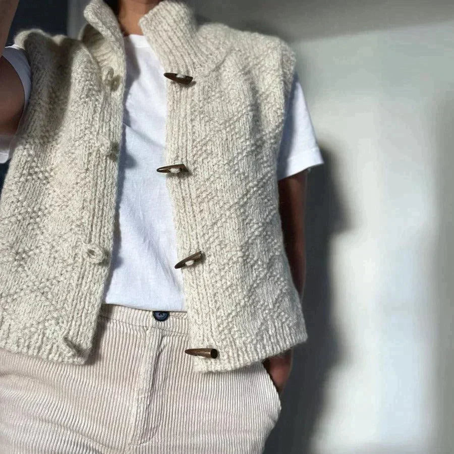 Emma Gilet Femme Boutonné – Cardigan Élégant en Coton Doux au Style Chic Moderne