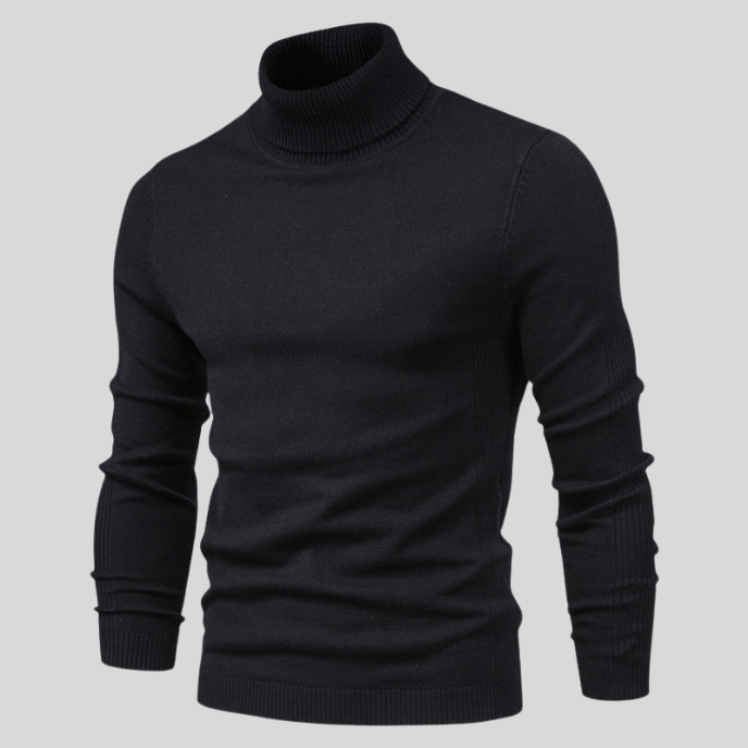 Jerold Men's Sweater – Elegant & Comfortable High Neck Sweater with Versatile Style