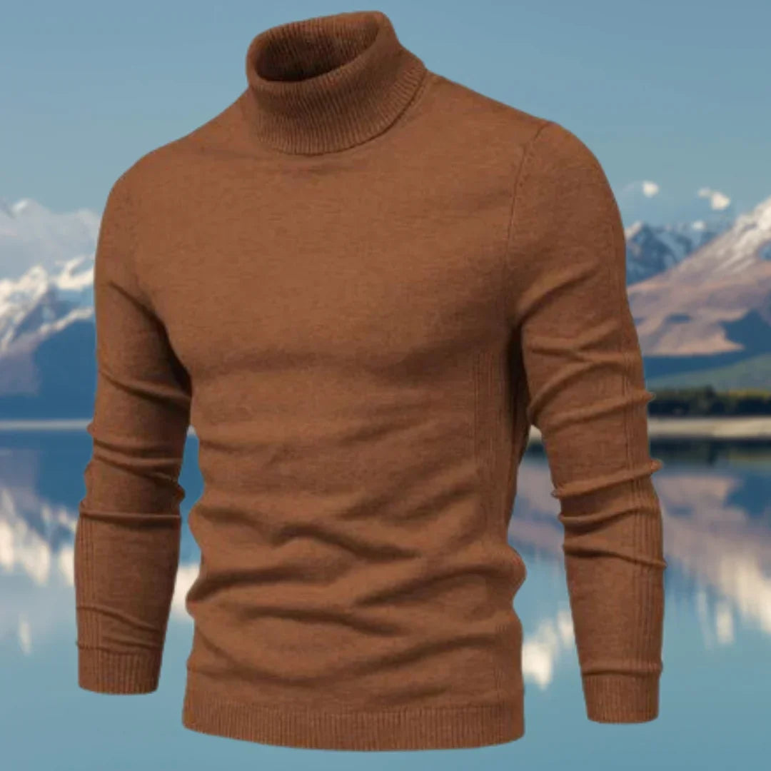 Vince Men's Turtleneck Sweater – Classic in Soft Knit, Fitted & Elegant for Winter