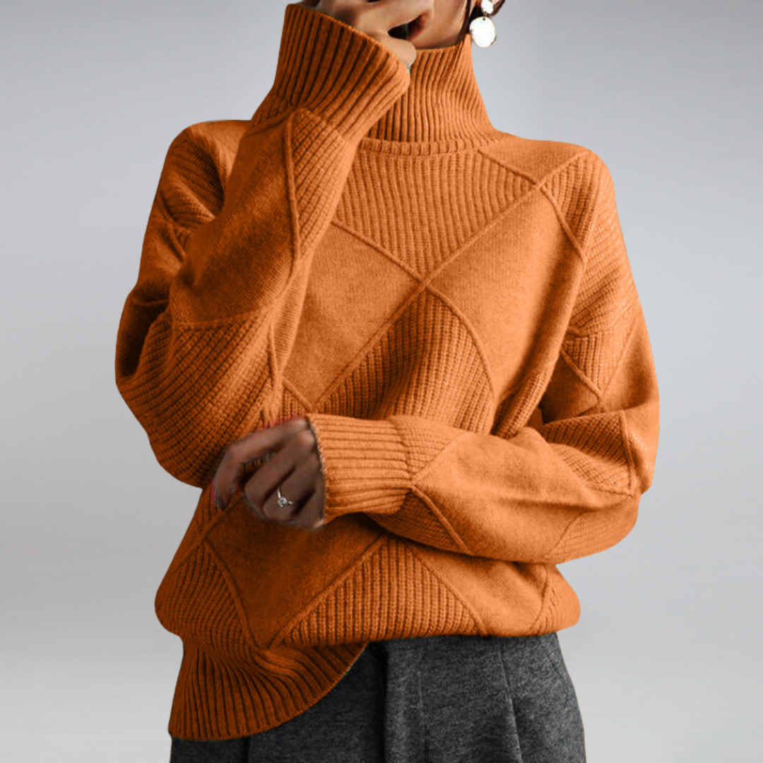 Luciana Women's Pullover – Elegant Turtleneck in Soft & Timeless Cashmere