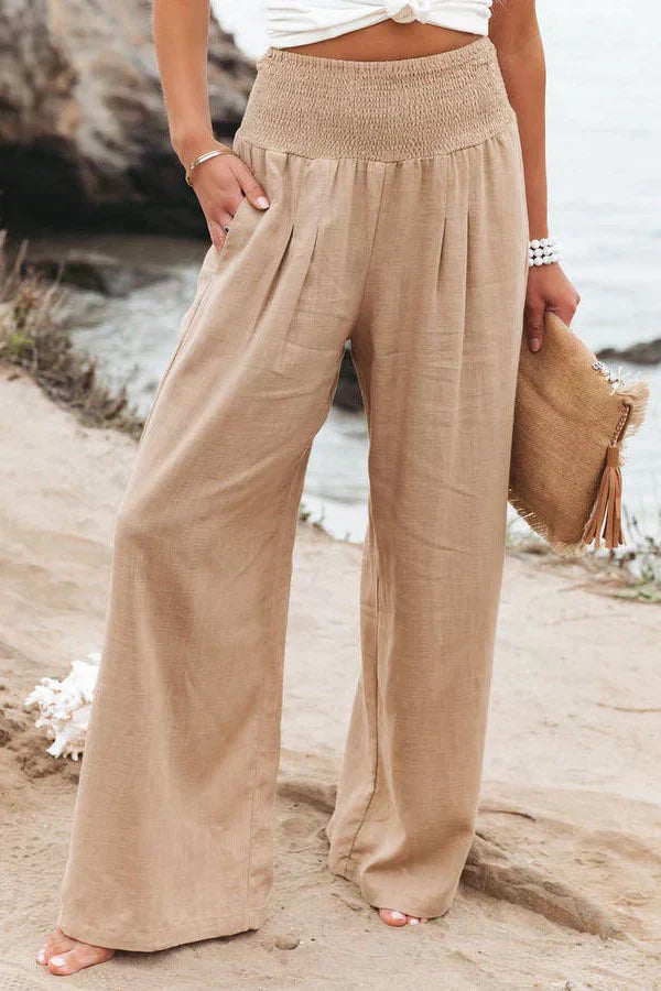 Alivia Palazzo Pants for Women – High-Waisted, Light & Elegant Wide Fit for Summer