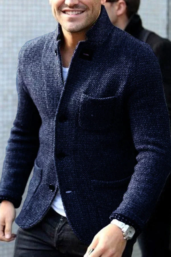 Rome Cardigan for Men – Elegant Soft Wool Vest with Retro Chic Style