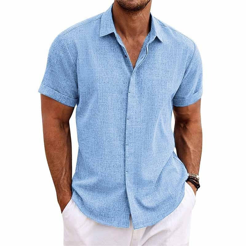 Joshua Men's Polo – Short Sleeves, Button Closure & Comfortable Fit for Everyday Use