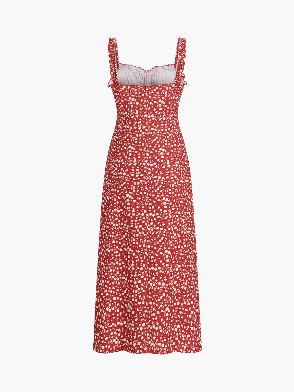 Robe Bohème Femme Chloe – Robe Midi de Vacances avec Imprimé Fleuri & Bretelles Cami