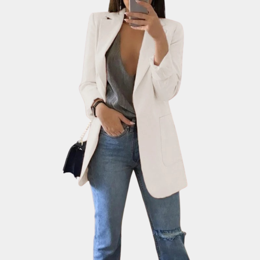Bella Women's Blazer – Elegant Long Sleeve Blazer with Chic and Modern Cut