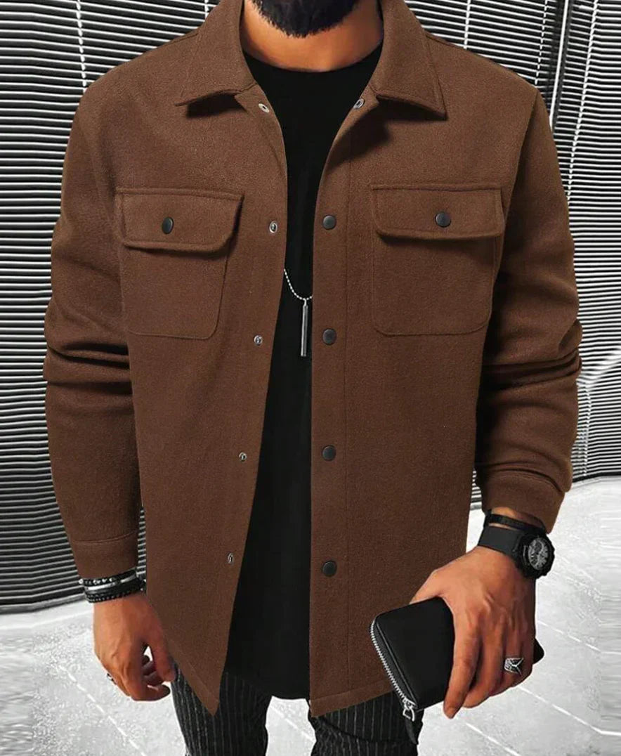 Steven Men's Shirt – Warm & Comfortable Soft Fabric Shirt with Elegant Style