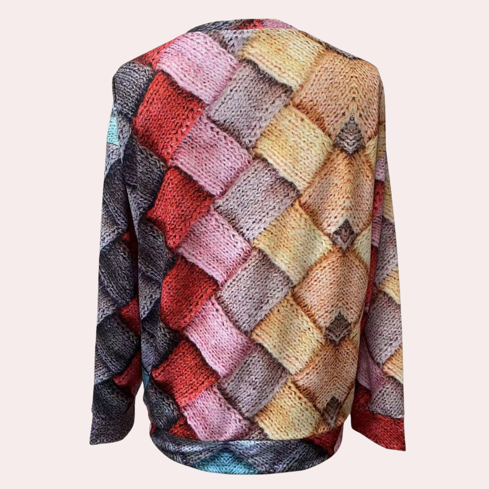 Karina Women's Sweater – Colorful Knit Sweater, Casual & Trendy Comfort Style