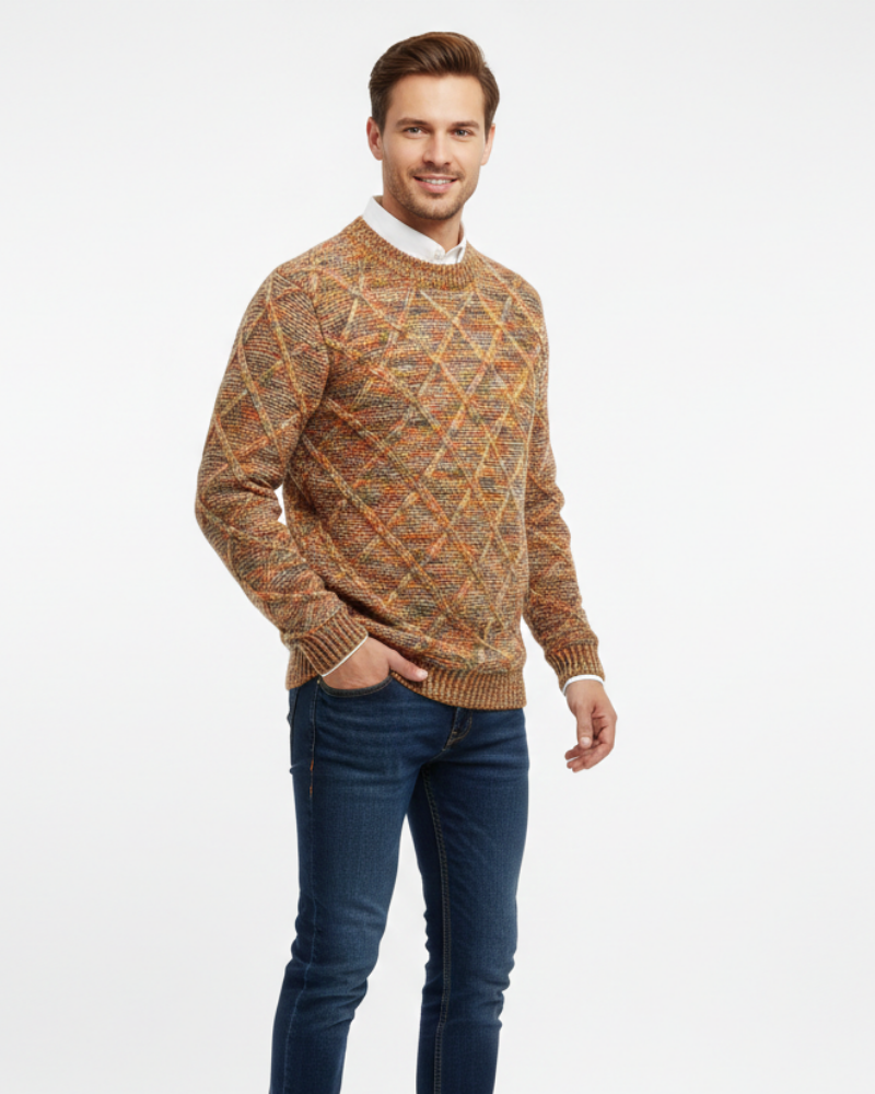 Dominic Men's Thick Knit Sweater – Warm Knit, Modern Style & Winter Comfort