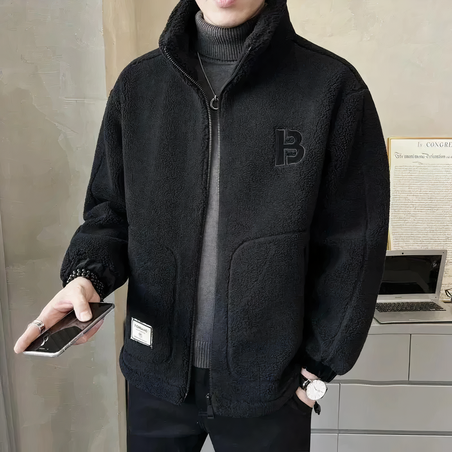 Carlo Fleece Jacket for Men – Soft and Warm Fleece with a Casual and Modern Style