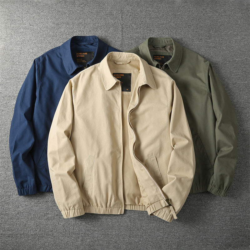 David Men's Jacket – Trendy Urban Blouson with Relaxed Fit & Zip Details