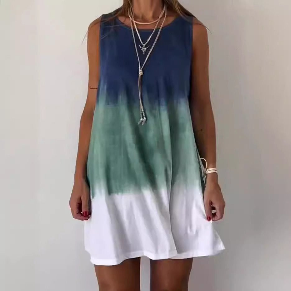 Odette Women's Summer Dress – Casual Sleeveless Dress with Light Cut for Relaxing Summer Days