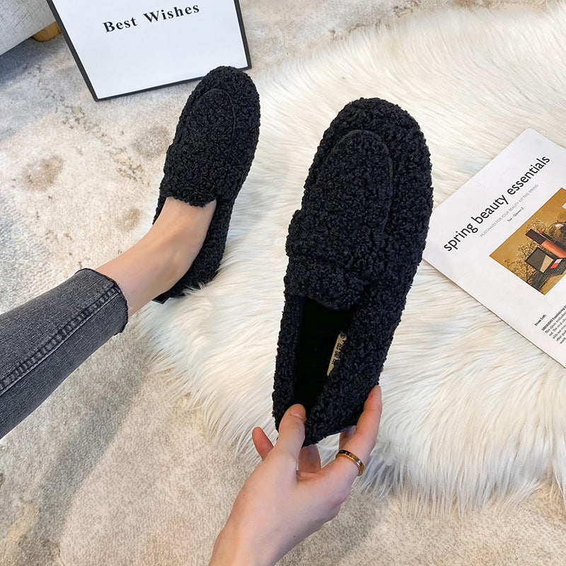 Catherine Pantoufles Femme – Chaussons Douillets en Peluche avec Semelle Antidérapante Intérieur & Extérieur