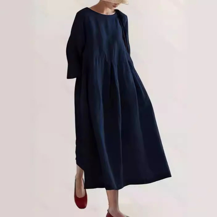 Cielo Long Dress for Women – Lightweight Linen, Natural Comfort & Elegant Minimalist Style