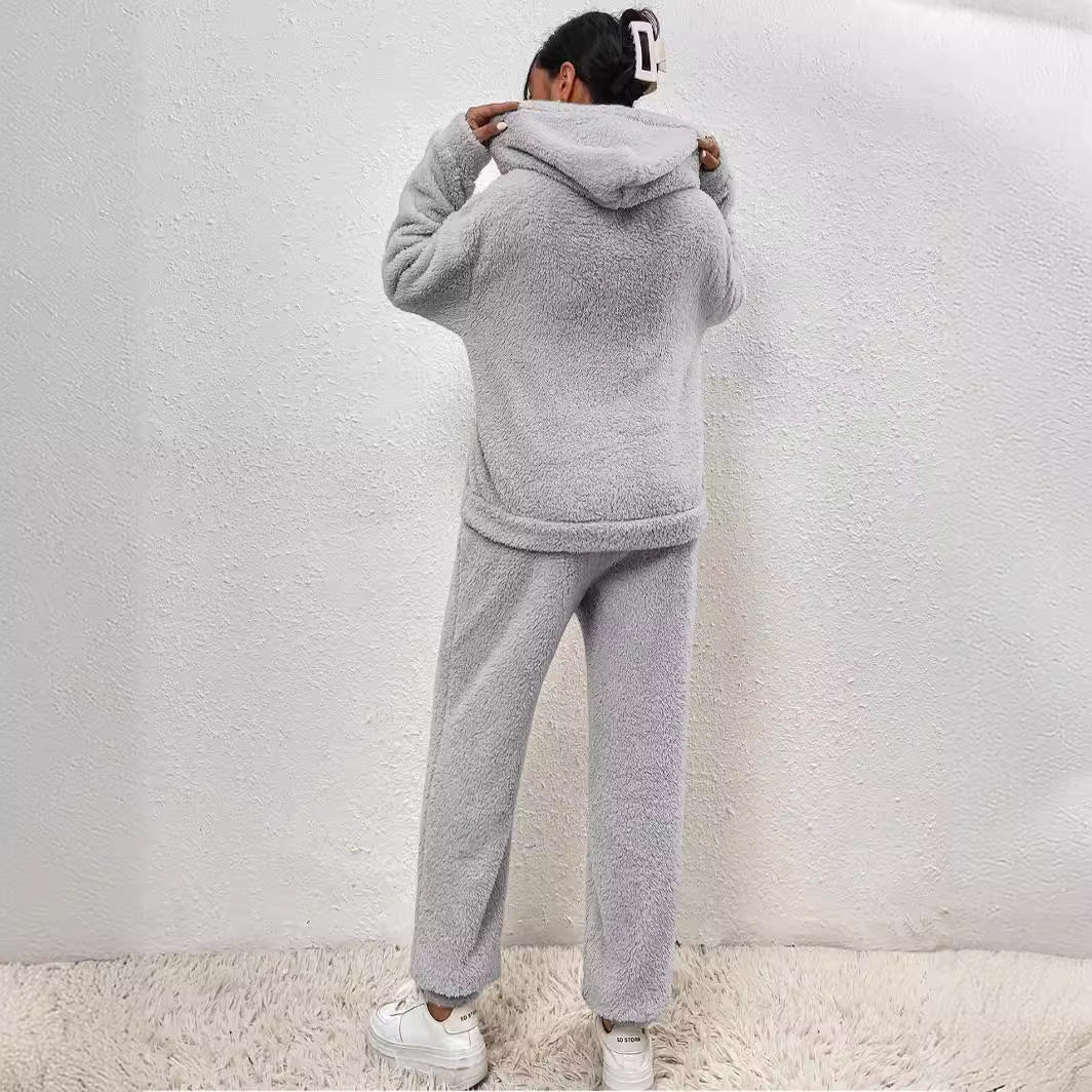 Lillie Women's Set – Soft Fleece Loungewear with Hoodie & Comfortable Joggers