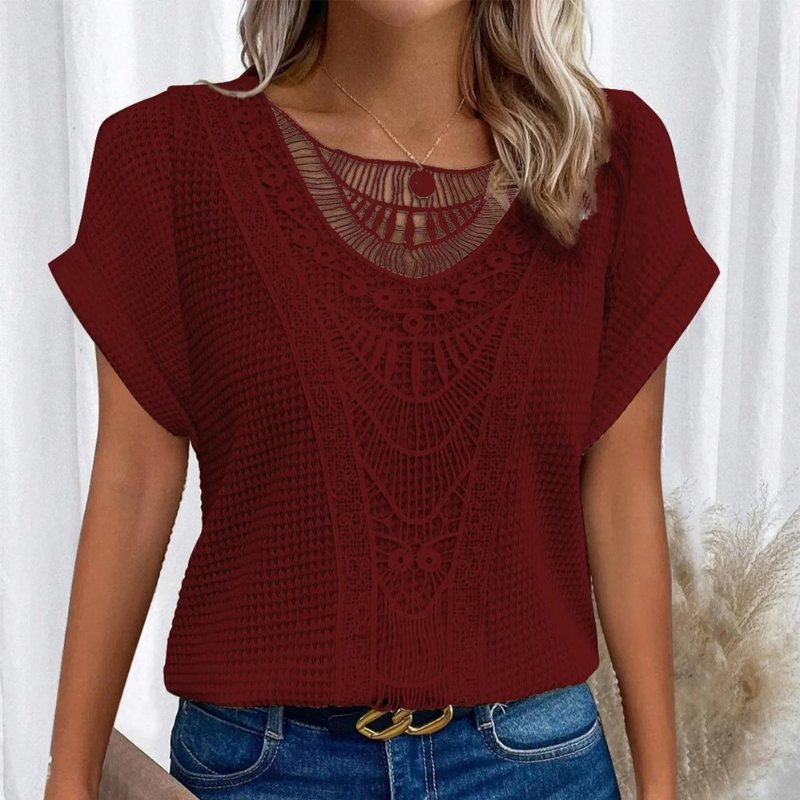 Helene Women's Top – Elegant lace design with flattering cut & comfortable fabric