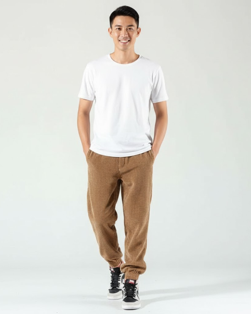 Emerson Men's Corduroy Jogger Pants – Relaxed Fit & Casual Comfort