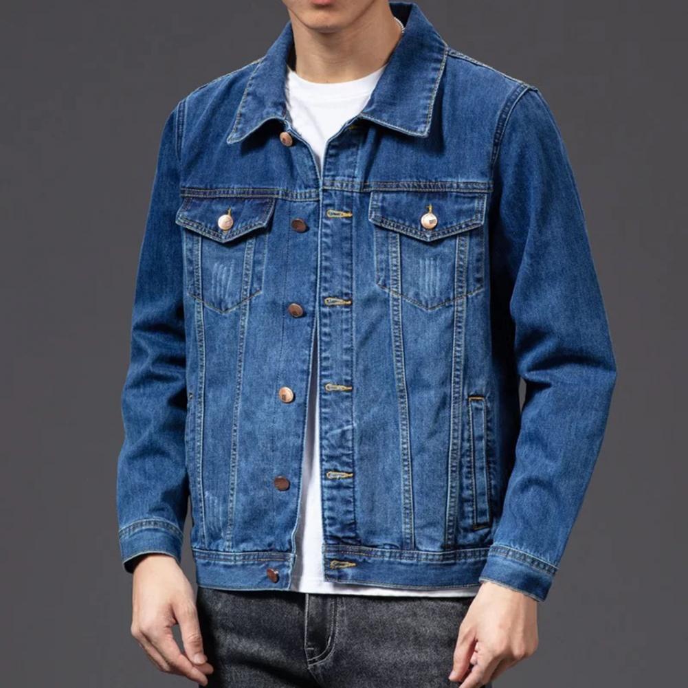 Miguel Men's Denim Jacket – Classic Blue, Durable & Timeless Style
