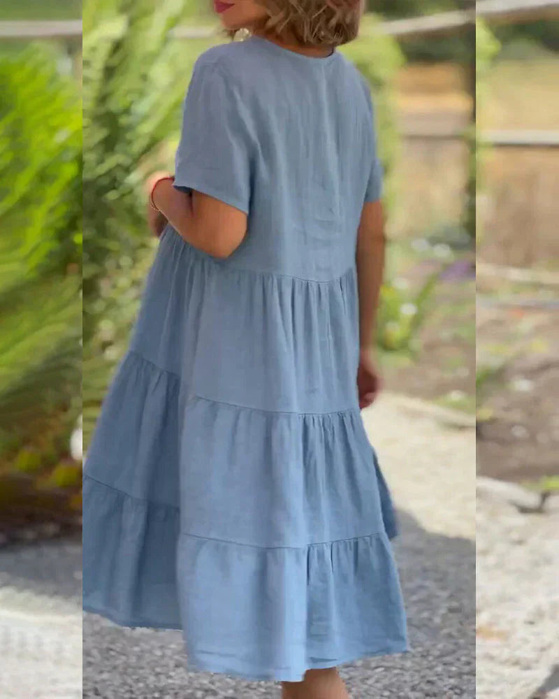 Robe de Cocktail Femme Desarae – Robe Midi Épaules Dénudées avec Silhouette Élégante pour Événements Spéciaux