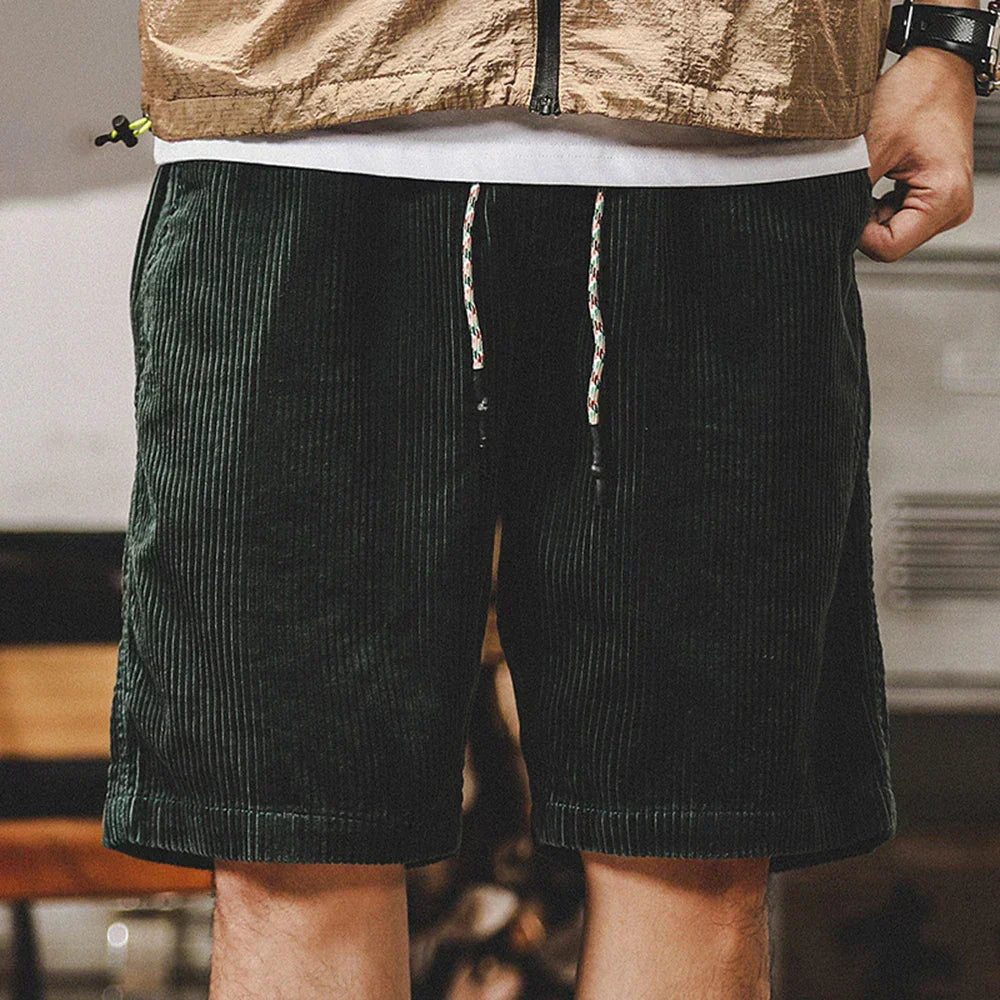 Short en Velours Homme Keith – Short d’Été Réglable en Coton Doux avec Coupe Confortable