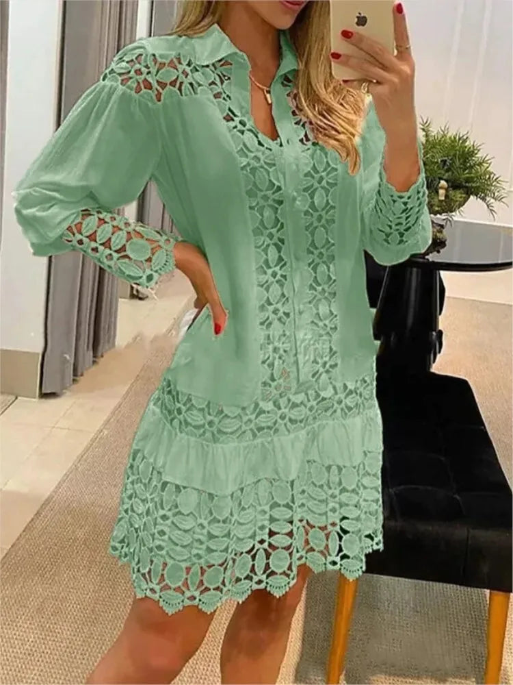 Marilou Robe Femme – Robe d’Été Légère & Élégante en Tissu Fluide pour Journées Ensoleillées