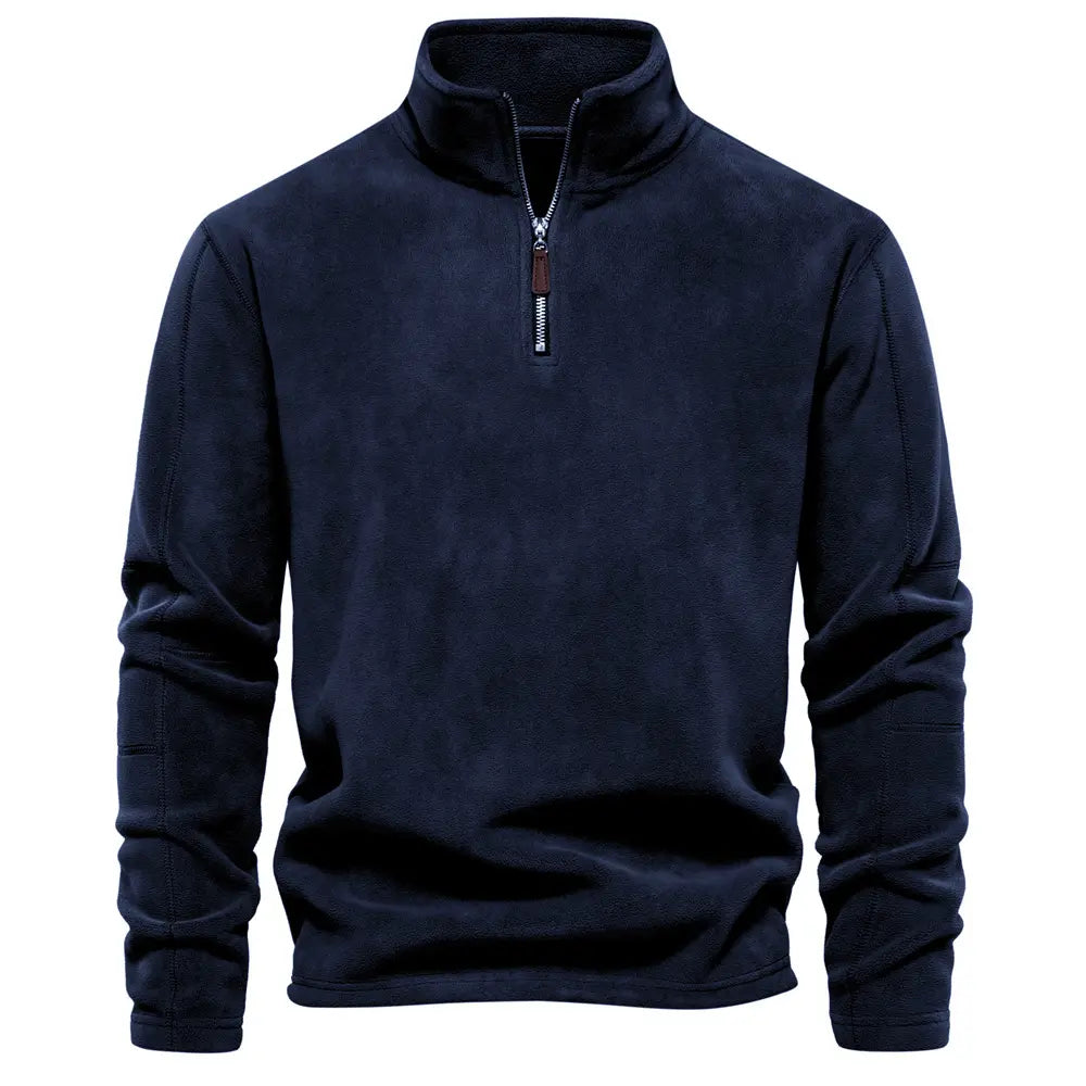 James Men's Wool Zip Sweater – Warm, Comfortable & Stylish with Soft Lining