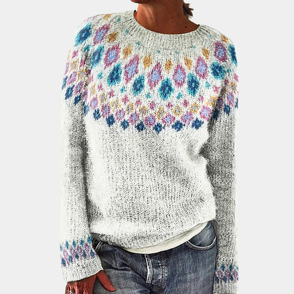 Janelle Pull Femme – Pull en Maille Chaud & Confortable, Style Élégant pour l’Hiver