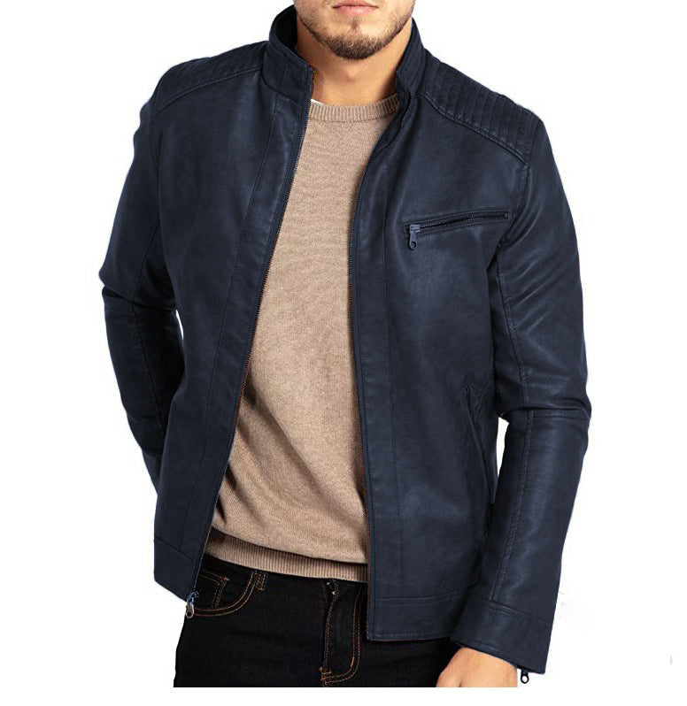 Marlon Men's Leather Jacket – Durable Vintage Blouson with Classic & Timeless Style