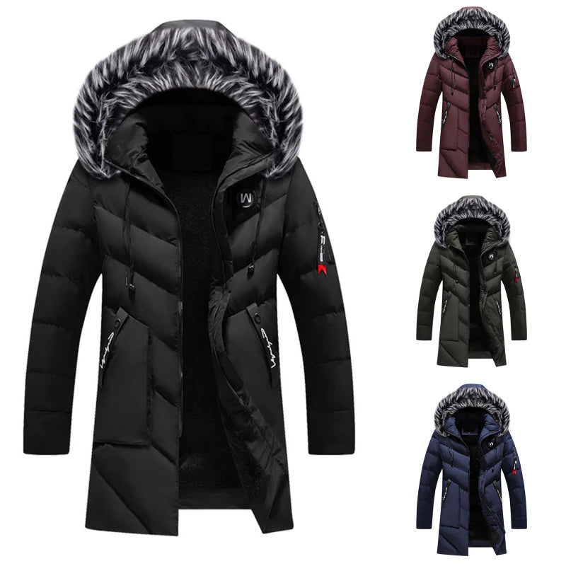 Ryan Winter Coat for Men – Warm Insulation, Water-Repellent Fabric & Adjustable Hood
