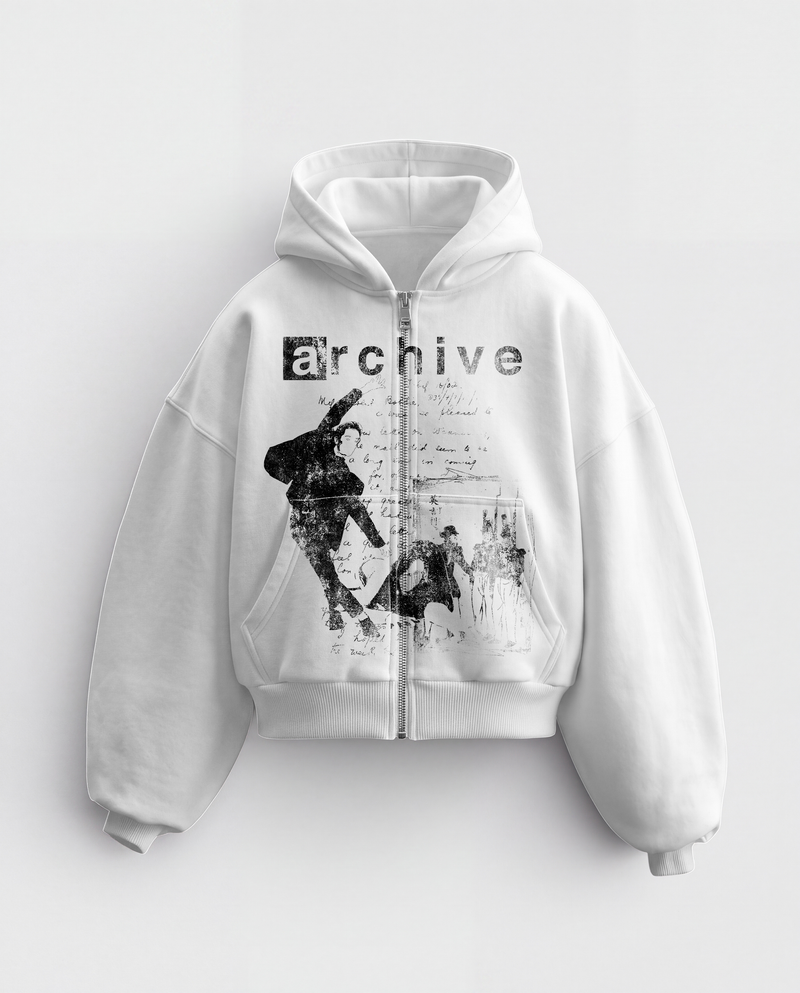'REVENANT' HEAVYWEIGHT BOXY ZIPUP HOODIE