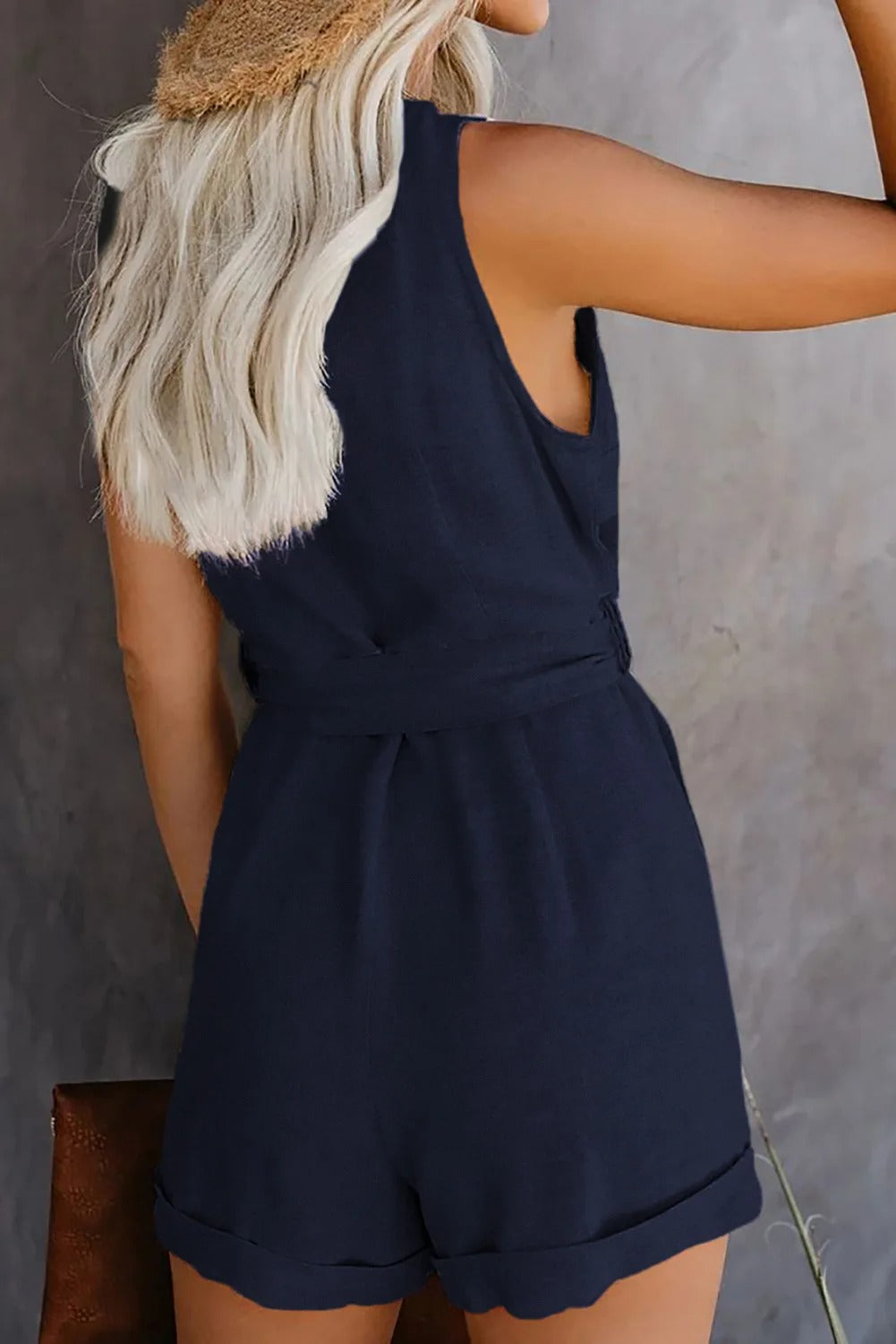 Nina Chic Playsuit for Women – Elegant Short Jumpsuit with Pockets and Comfortable Fit