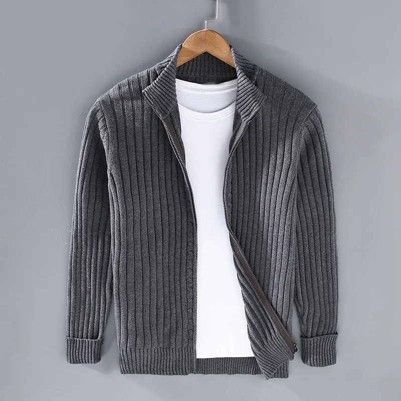 Drake Cardigan for Men – Modern Zip-Up Sweater in Soft Knit with Timeless Style