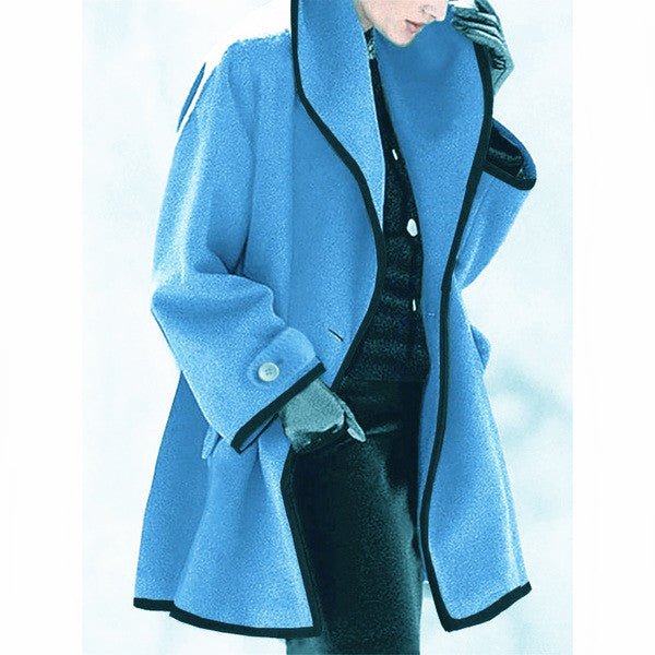 Lillian Manteau Femme Oversize – Manteau Long Élégant & Confortable pour Automne/Hiver