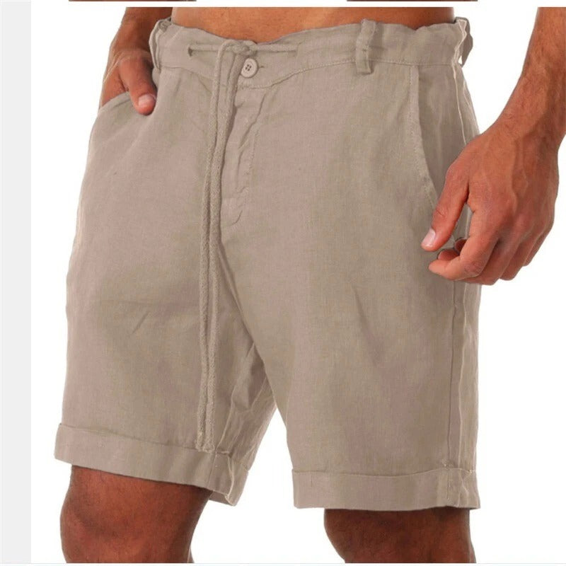 Iven Men's Short – Lightweight Casual Capris for Summer, Beach & City
