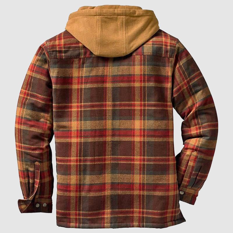 Andre Men's Jacket – Warm & Comfortable Flannel Lumberjack Jacket with Classic Style