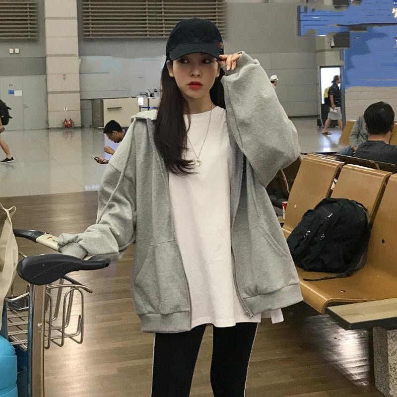Dalia Veste à Capuche Oversize Femme – Coupe légère et décontractée avec poches pratiques