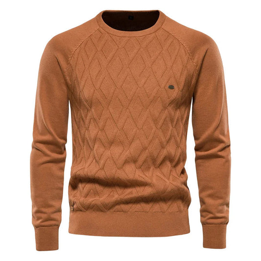 Zethar Pull Homme – Pull Tricoté Élégant & Chaud à Col Rond pour l’Hiver