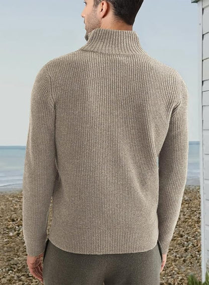 Trenton Pull Homme – Demi-Zip Moderne & Confortable au Style Italien Élégant