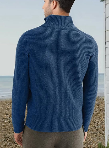 Trenton Pull Homme – Demi-Zip Moderne & Confortable au Style Italien Élégant