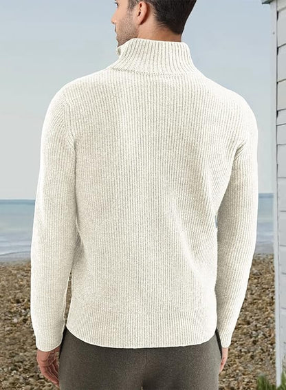 Trenton Pull Homme – Demi-Zip Moderne & Confortable au Style Italien Élégant