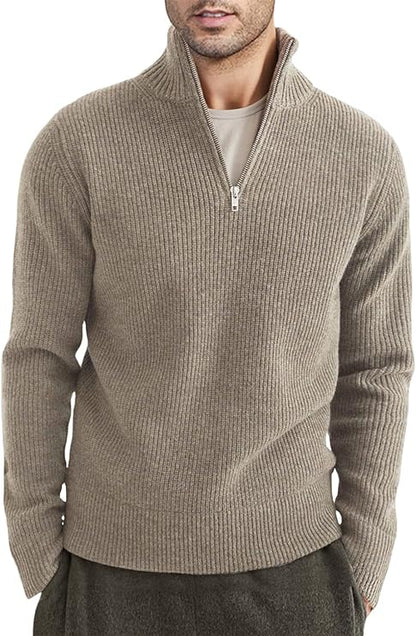 Trenton Pull Homme – Demi-Zip Moderne & Confortable au Style Italien Élégant
