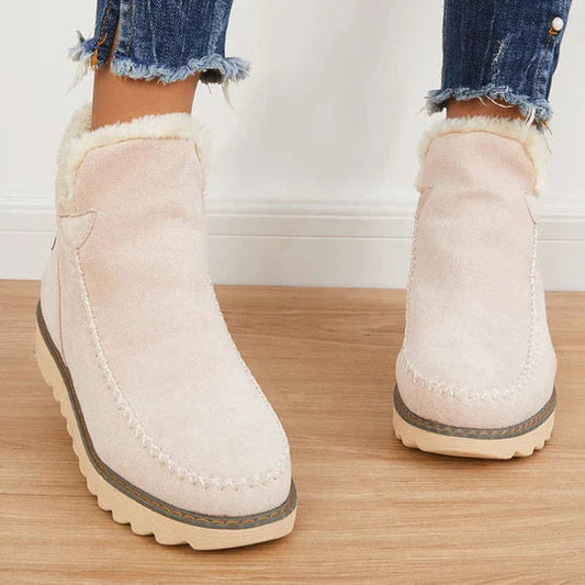 Hyacinth Bottines Femme d'Hiver – Bottines à Enfiler Doublées en Fausse Fourrure avec Semelle Antidérapante Durable