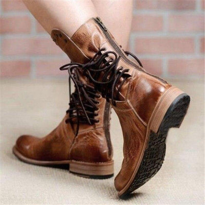 Bottes Hiver Femme Alayna à Talons Bloc – Bottes Hautes Élégantes et Confortables avec Support de Stabilité