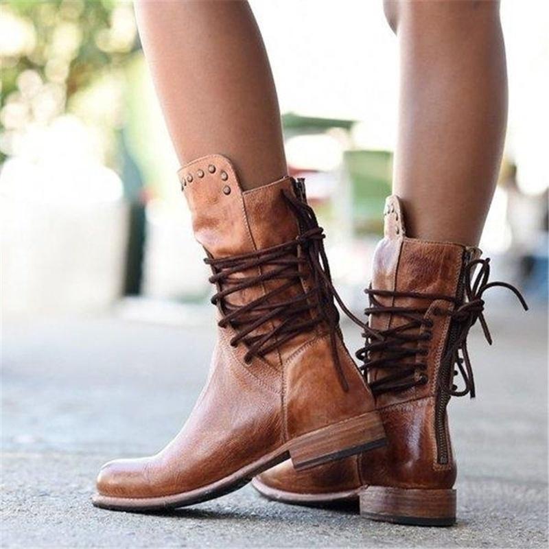 Bottes Hiver Femme Alayna à Talons Bloc – Bottes Hautes Élégantes et Confortables avec Support de Stabilité